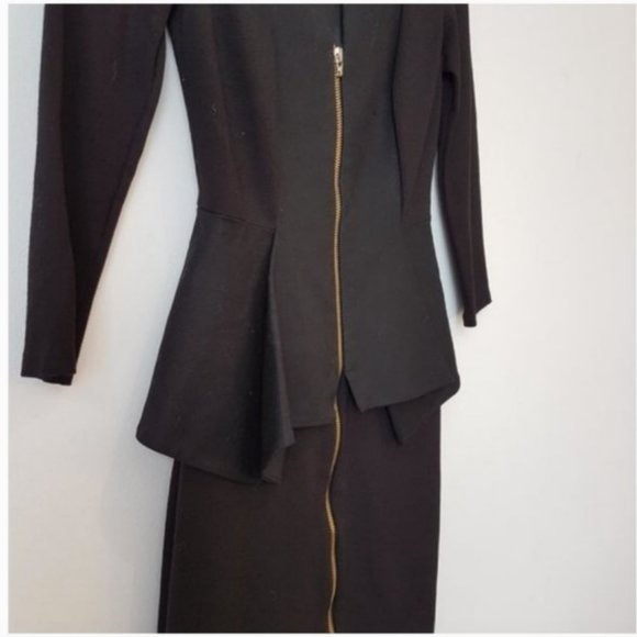 Ted Baker black Jamtye Structured Zip Dress size 0 nwot - Picture 6 of 16